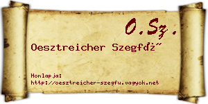 Oesztreicher Szegfű névjegykártya